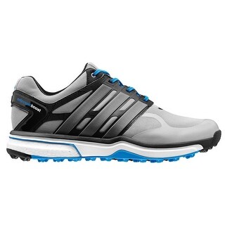 Adidas Men\u0027s Adipower Sport Boost Light Onix/Dark Silver/Blue Golf ShoesQ46927